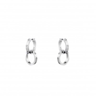 CARTIER LOVE WHITE GOLD EARRINGS B8301500